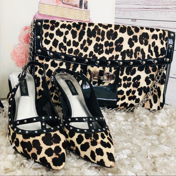 leopard print shoes and bag